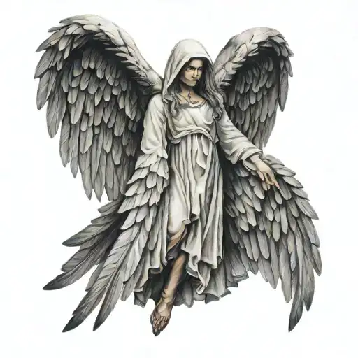 Hooded Angel Wings