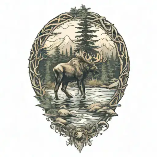 Moose Forest Water
