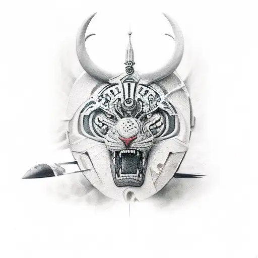 A Warrior Surrounded By Powerful Predators