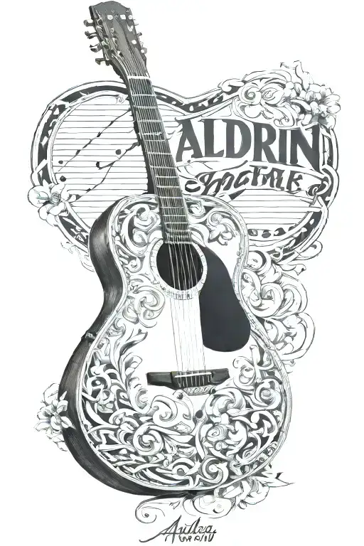 Classic Guitar With Name Aldrin