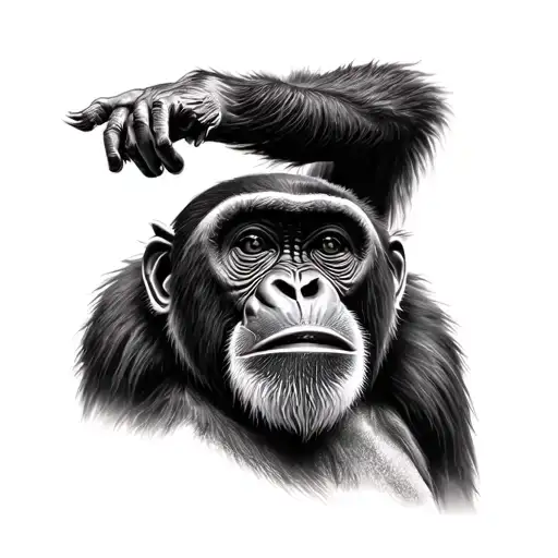 Howler Monkey Tattoo Design