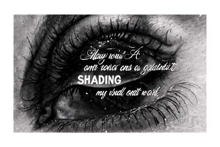 Cloud Shading Around A Text