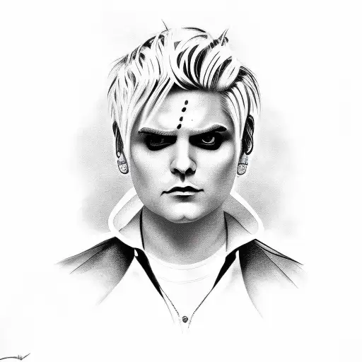 Gerard Way With Fire