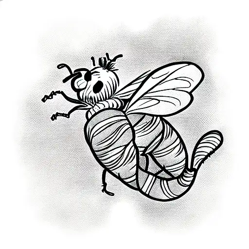 Monster Bee Devouring Winnie The Pooh