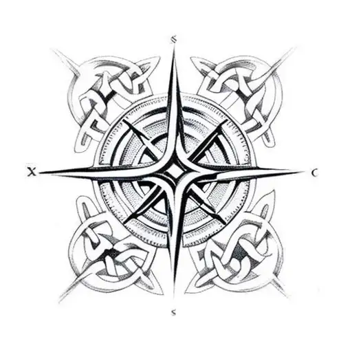 Celtic Cross And Compass