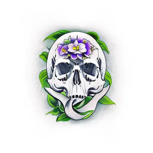 Peace Lily Skull Ireland 1916