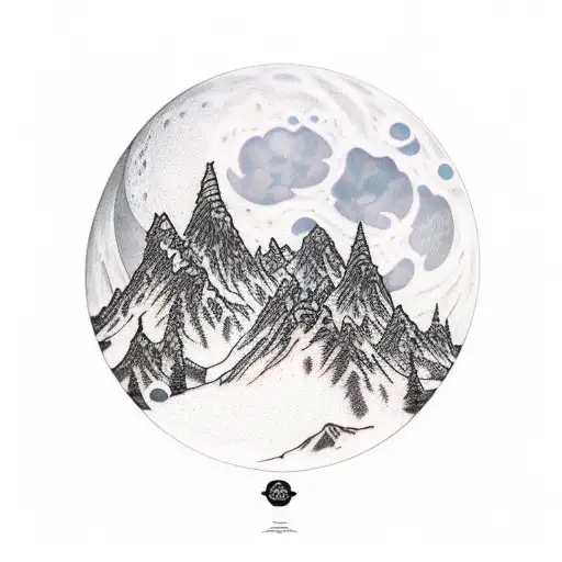 Graveyard Mountains Moon