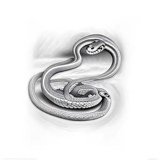 Snake Wrapping Around A Poison Jar