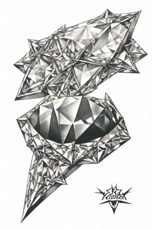 A Diamond Whose Shadow Is A Cross