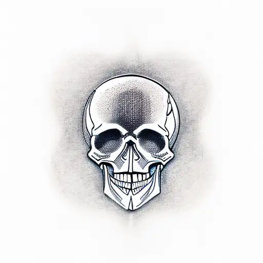 Skull With Sandclock