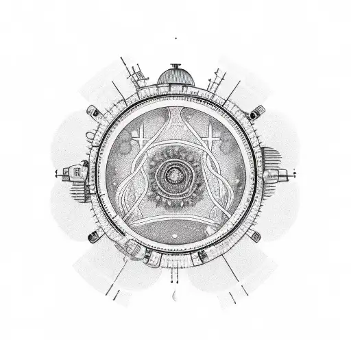 Scientist Conducting Experiments In Space