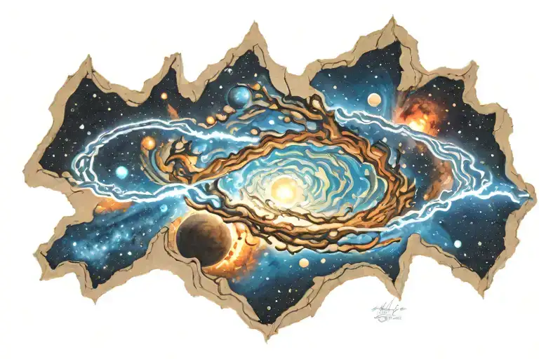 Colorful Cosmic Milky Way Family