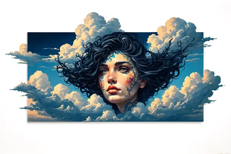 Background With Clouds Surrounding