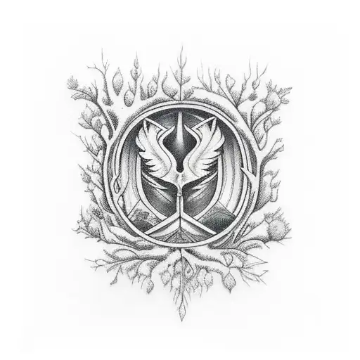 Forest Farm Elements Scattered Throughout The Design