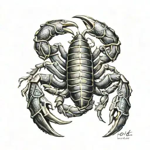 Scorpion With Roman Numerals For 1964 And The Word Pride