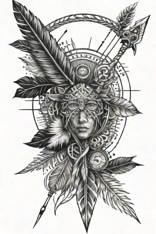 Indigenous Arrow Design