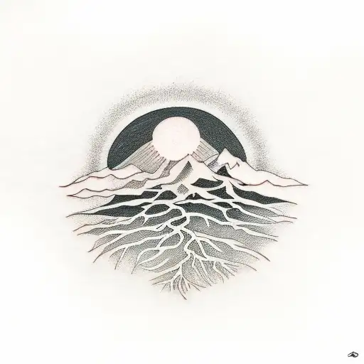 Forest With A Rising Sun