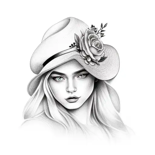 Beautiful Girl With Hat