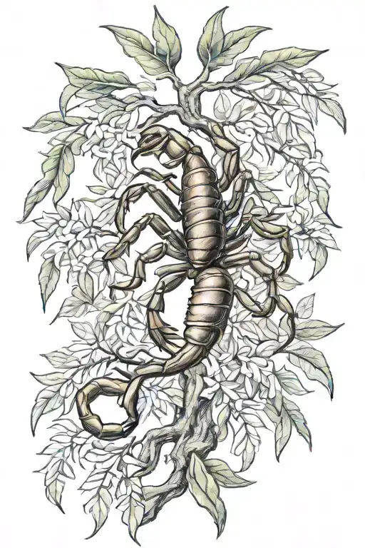 Scorpion Olive Tree Growing