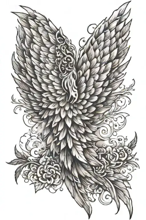 Burning Wing On The Back