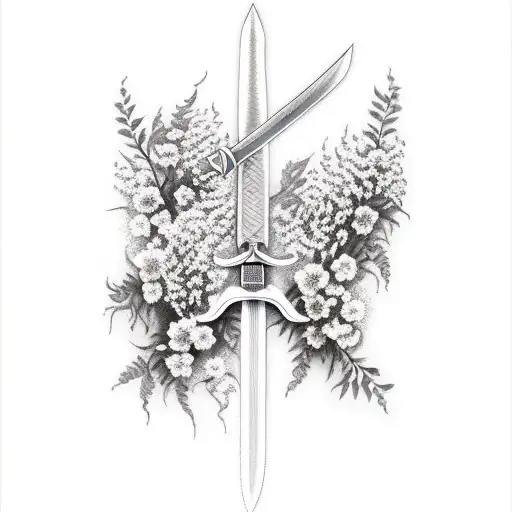 Sword With Wisteria