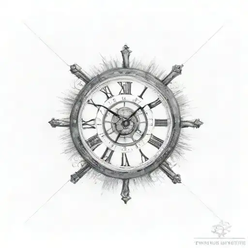 Clean Clock With Roman Numerals