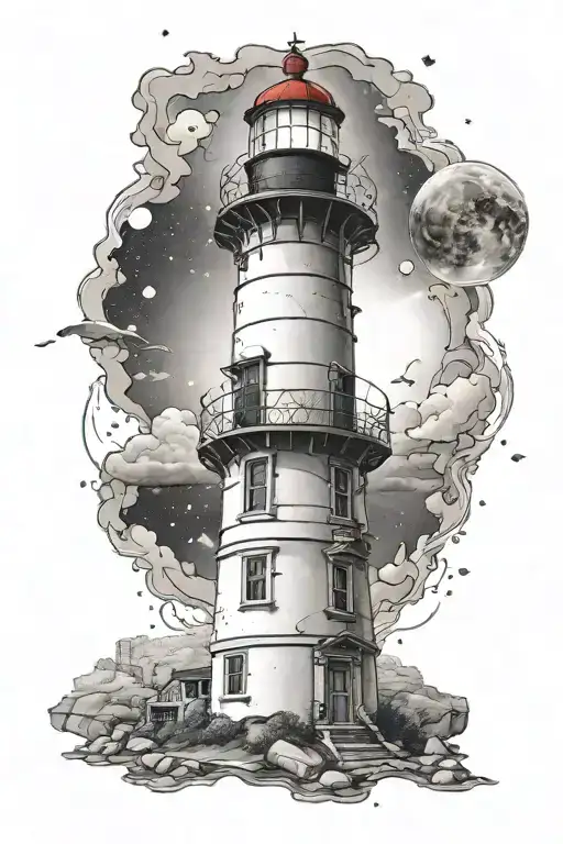 Light House With Space