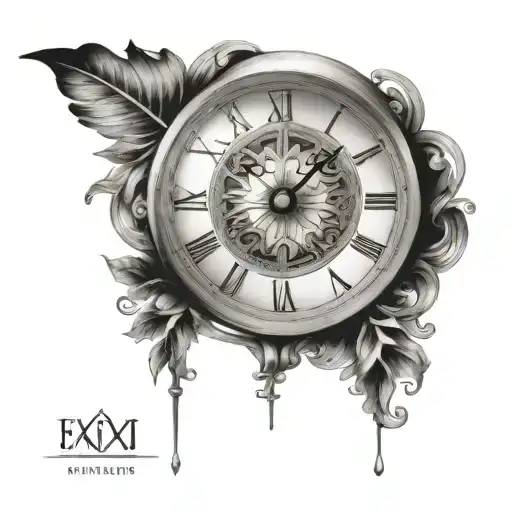 Simple Roman Numeral Clock Face