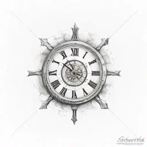 Clock With Roman Numerals 5Pm