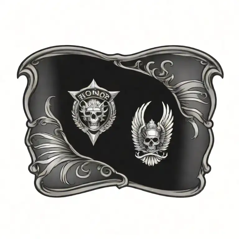 Simple Badge With The Word Honor In It