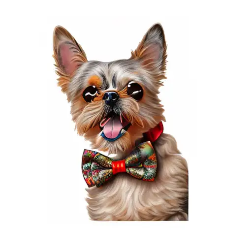 A Dog Wearing A Bow Tie