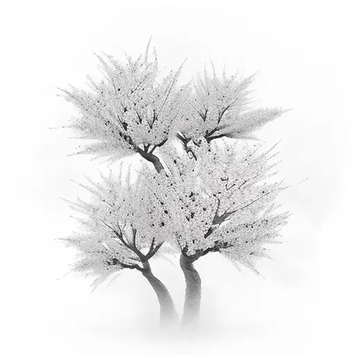 Cherry Blossom Tree Burning