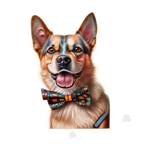A Dog Wearing A Bow Tie