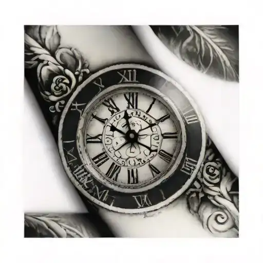 Simple Roman Numeral Clock Face