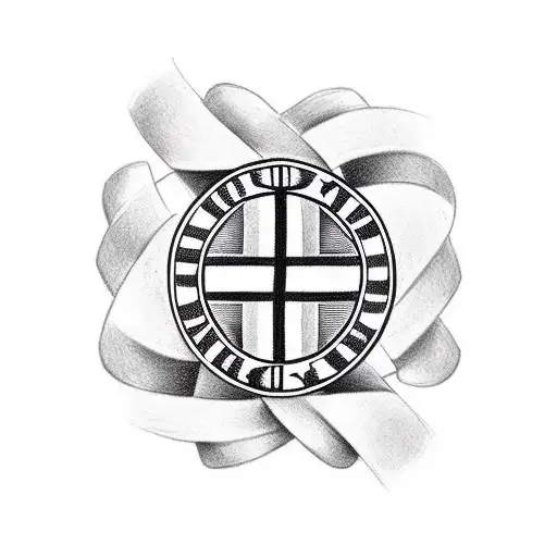 Design A Traditional Tattoo Featuring A German Flag Coloured Intertwined With A Musical Note