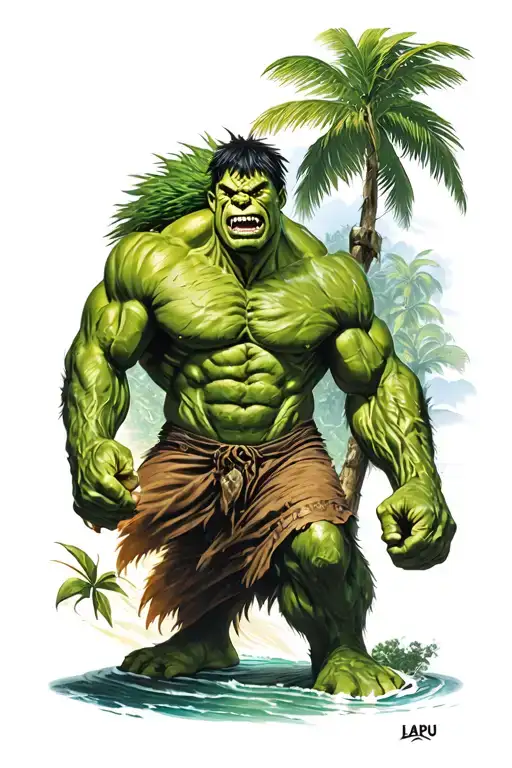 Lapu Lapu Green Hulk Fighting