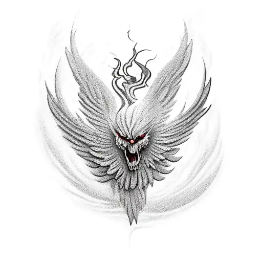 Phoenix Coming Out Of Hell