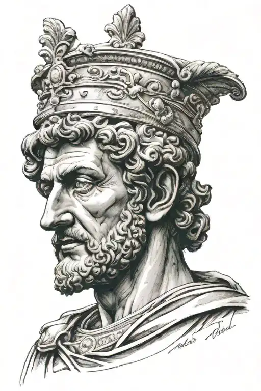 Roman Emperor Marco Aurelio