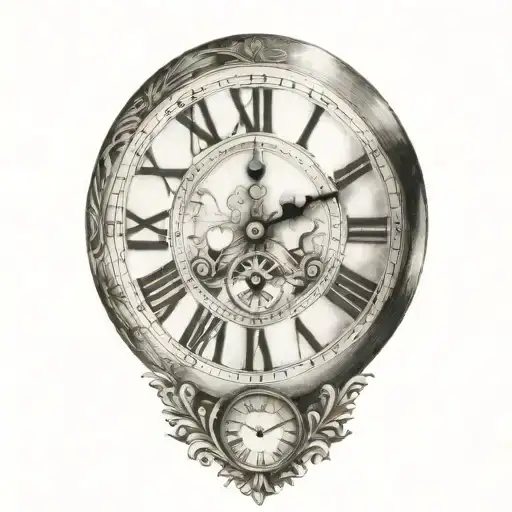 Simple Roman Numeral Clock Face