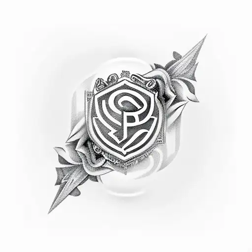 Ring Lion Shape Cp Initials