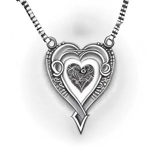 Necklace Representing Love And Family