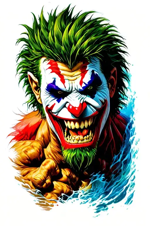 Lapu Lapu Red Hulk Mixed With Joker