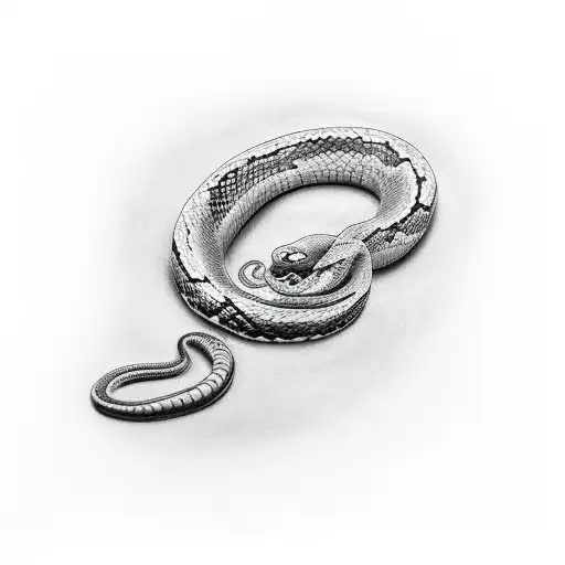 Snake Wrapped Around Your Arm Going Down To Your Hand