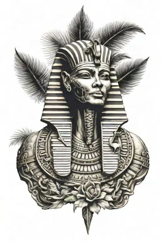 Egyptian Coffin Adorned With Intricate