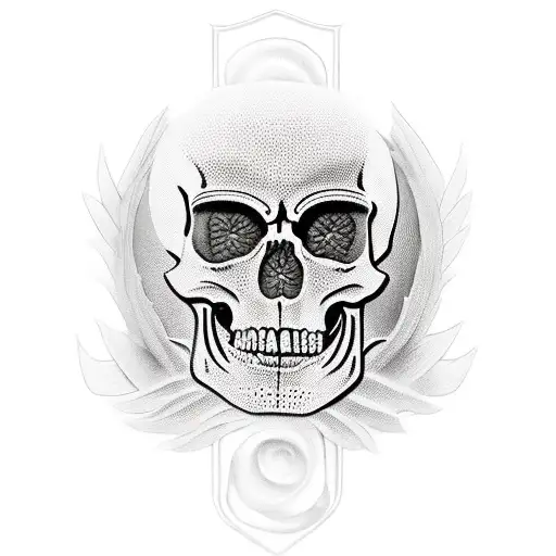 Skeleton Driving Semi Truck