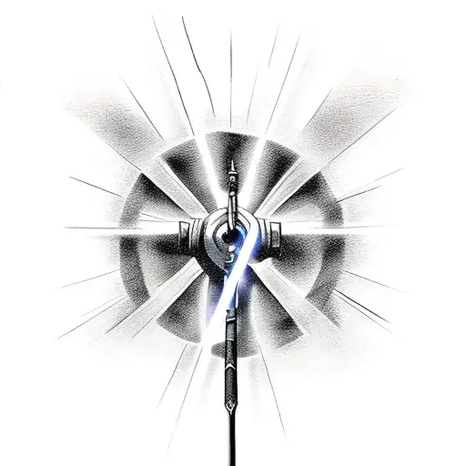 Lightsaber Cross Sword Jedi