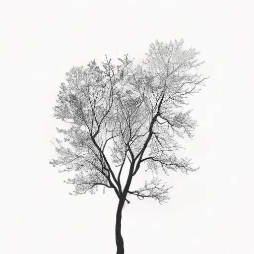 Silhouette Of Leafless Tree That Looks Like A Hand