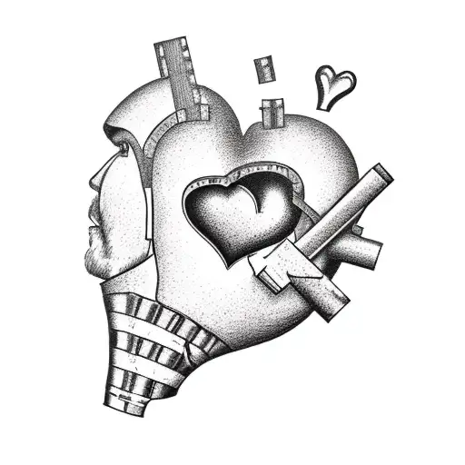 Man Welding Broken Heart Back Together