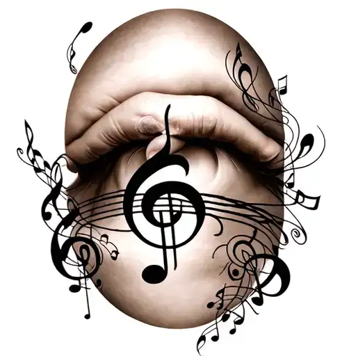 Tattoo Meaning Healing Power Of Music Notes Floating