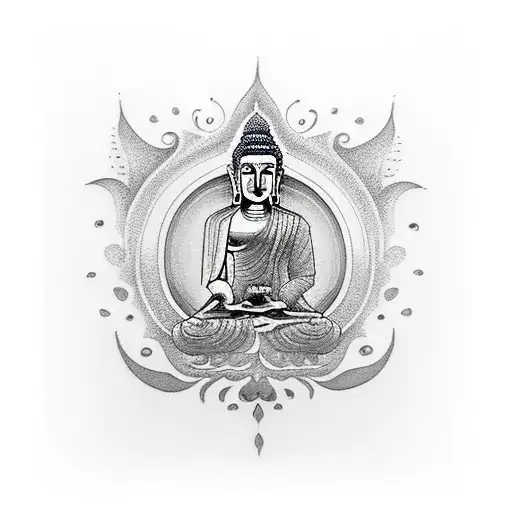 Bodhi Tree With Buddha